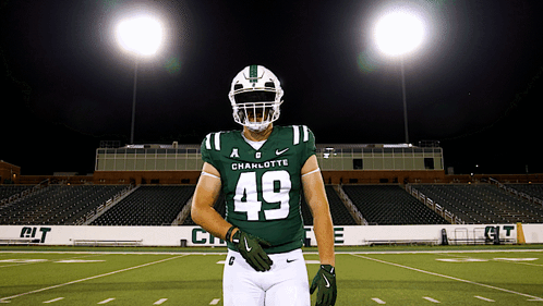 a football player with the number 49 on his uniform