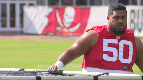 A Football Player With The Number 50 On His Shirt GIF