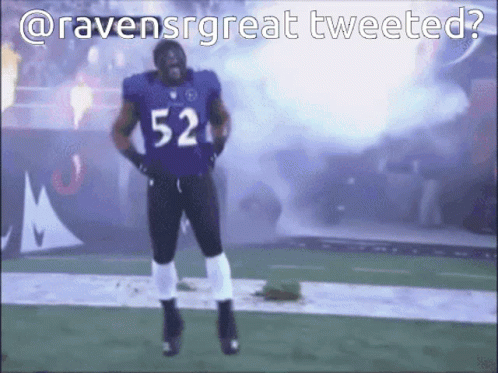 A Football Player With The Number 52 On The Back Of His Jersey GIF