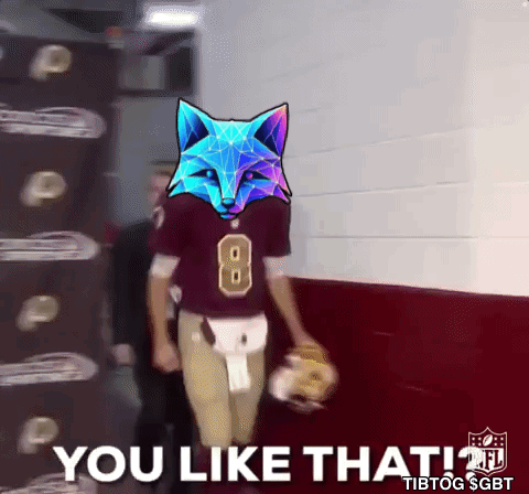 A Football Player With The Number 8 On His Jersey Walks Down A Hallway And Says " You Like That " GIF