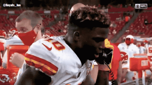 A Football Player With The Number 8 On The Back Of His Shirt GIF