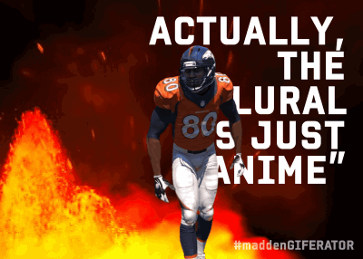 A Football Player With The Number 80 On His Jersey Stands In Front Of A Fire GIF