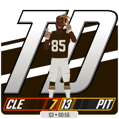 A Football Player With The Number 85 On His Shirt GIF