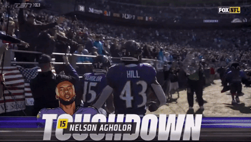 A Fox Nfl Advertisement For Nelson Agholor Is Shown GIF