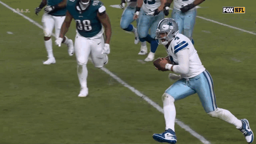 A Fox Nfl Broadcast Of A Football Game Between The Dallas Cowboys And The Philadelphia Eagles GIF