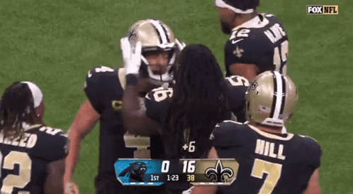 A Fox Nfl Broadcast Of A New Orleans Saints Game GIF