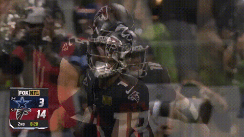 A Fox Nfl Football Game Is Being Played Between The Falcons And Cowboys GIF