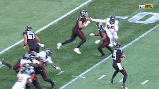 A Fox Nfl Football Game Is Being Played On A Field GIF