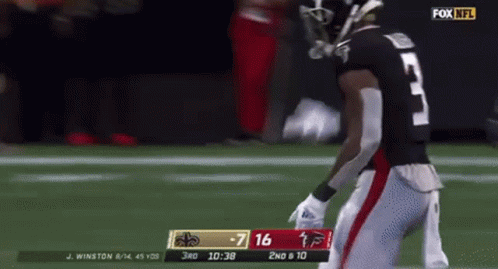 a fox nfl football game is being played