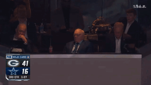 A Fox Wild Card Game Is Being Played Between The Green Bay Packers And The Cowboys GIF