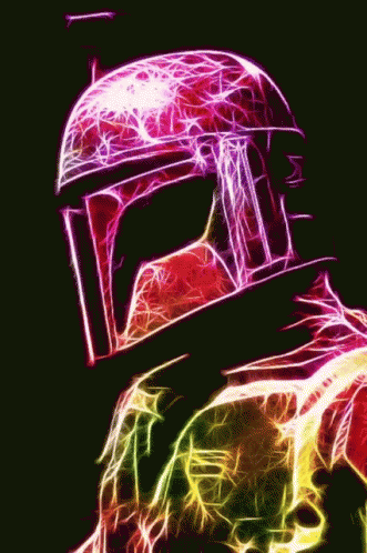 A Fractal Image Of A Man With A Helmet GIF