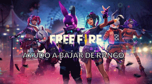 A Free Fire Advertisement With A Bunch Of Characters GIF