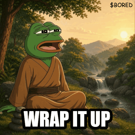 A Frog In A Kimono Sits In Front Of A Waterfall With The Words Wrap It Up Above Him GIF