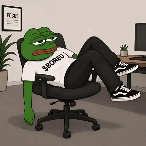 A Frog Wearing A Shirt That Says $ Bored GIF