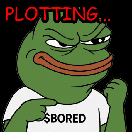 a frog with a shirt that says $ bored