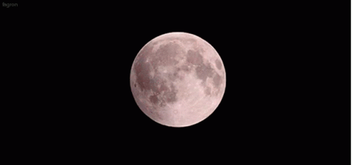 A Full Moon Is Visible In The Night Sky Above A Black Background That Says Bgron GIF