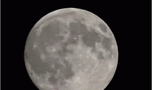 A Full Moon With The Words Opal X To The Moon GIF