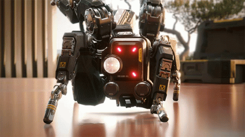 A Futuristic Device With The Letter M On It GIF