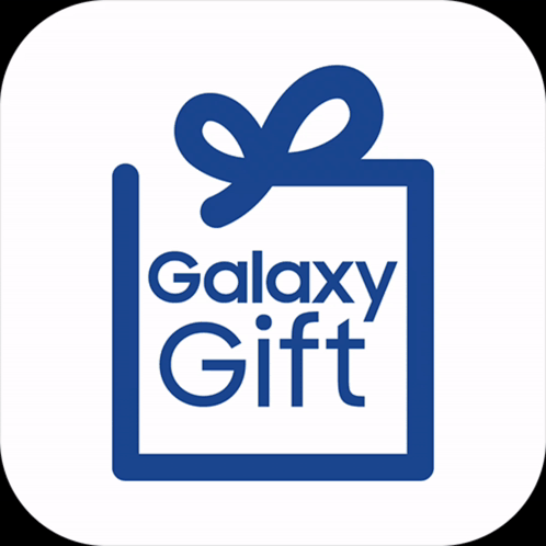 A Galaxy Gift Box With A Blue Ribbon GIF