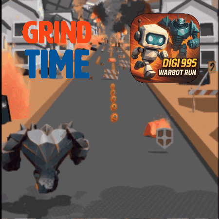 A Game Called Grind Time Is Being Played On A Phone GIF