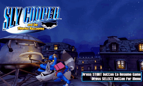 A Game Called Sly Cooper And The Thieves Raccoons Is Being Played GIF