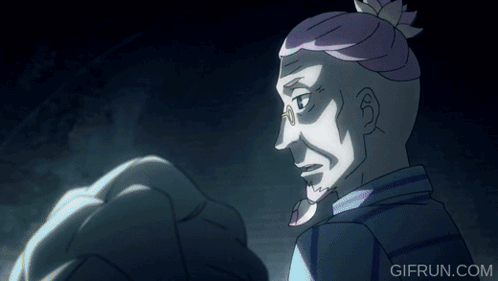 A Gif From Gifrun.com Shows A Man With Glasses And Purple Hair GIF