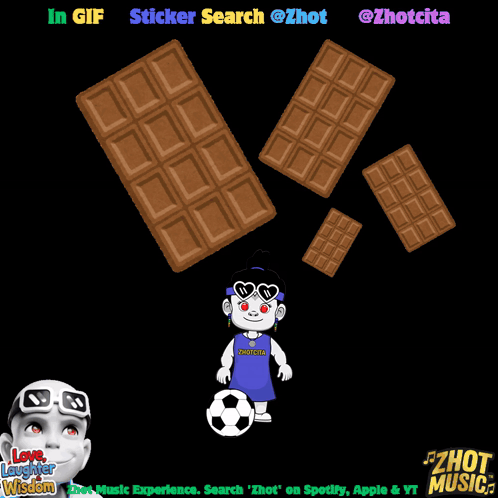 A Gif Of A Chocolate Bar With The Words In Gif Sticker Search @Zhot GIF