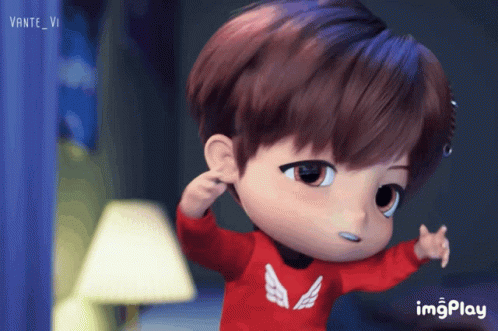 A Gif Of A Little Boy With Wings On His Shirt Is Displayed On Imgplay GIF
