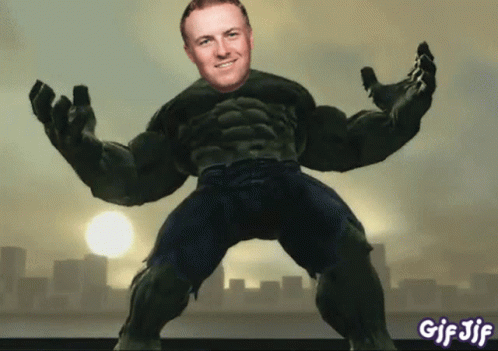 A Gif Of A Man In A Hulk Costume With The Words Gif Jif Below Him GIF
