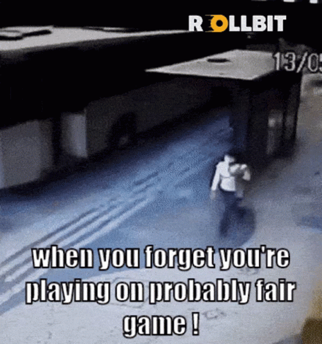 A Gif Of A Man Running With The Caption When You Forget You 'Re Playing On Probably Fair Game GIF