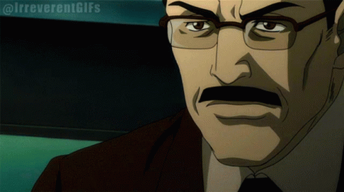 A Gif Of A Man With Glasses And A Mustache Has The Hashtag @Irrevertgifs At The Bottom GIF