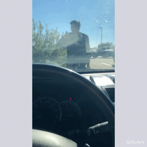 A Gif Of A Person In A Car With The Words Gifs Art On The Bottom Right GIF