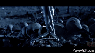 A Gif Of A Robot With The Words Makeagif.com On The Bottom GIF