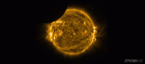 A Gif Of The Sun With The Words Solid Gif Below It GIF