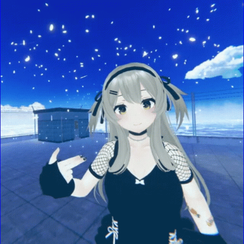 Girl In Black Dress Giving Thumbs Up GIF