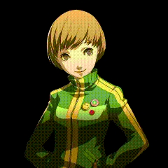 A Girl In A Green Jacket Is Standing Next To A Toy Dinosaur . GIF