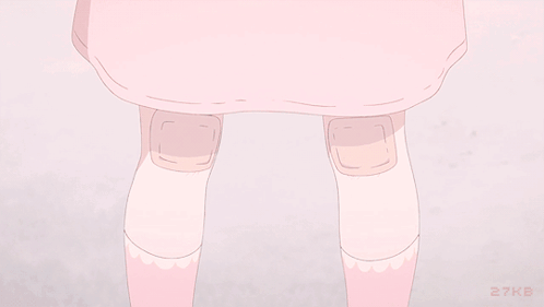 Girl In Pink Dress And White Socks 27KB Text GIF