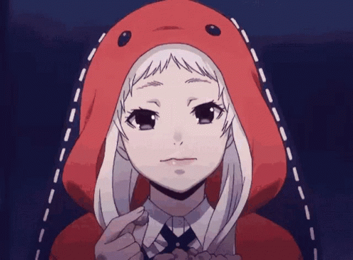 Girl In Red Hood Says Nyaha GIF