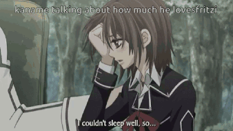 A Girl In A School Uniform Is Talking About How Much He Loves Fritzi GIF