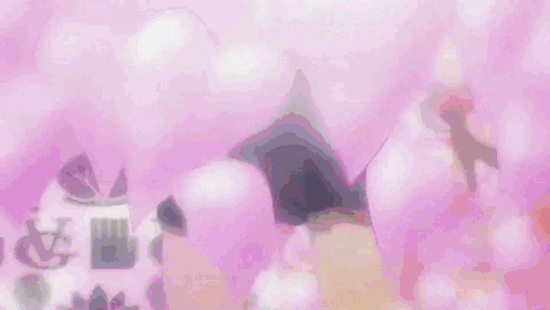 A Girl In A Skirt Is Standing In Front Of A Pink Umbrella . GIF