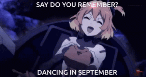 a girl in a space suit is dancing in september