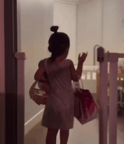 Girl In White Dress Holding McDonald's Bag GIF