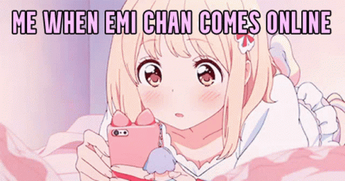 Girl Lying On Bed Looking At Phone GIF