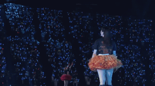 A Girl Wearing A Black Shirt That Says ' I Love You ' GIF