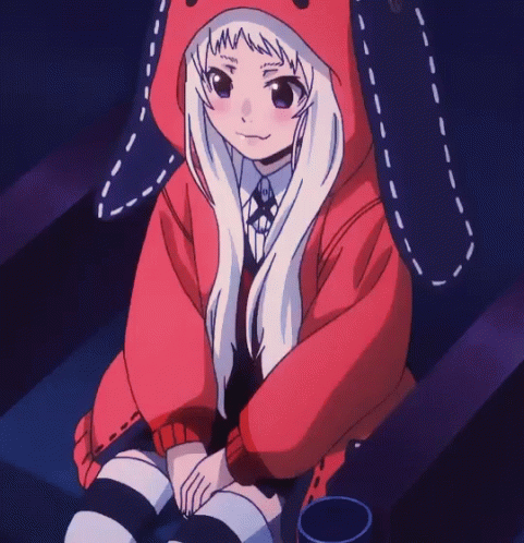 A Girl Wearing A Bunny Hooded Jacket Says " I Told Ya " GIF