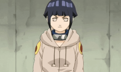 A Girl Wearing A Hoodie And A Headband With A Naruto Symbol On It GIF