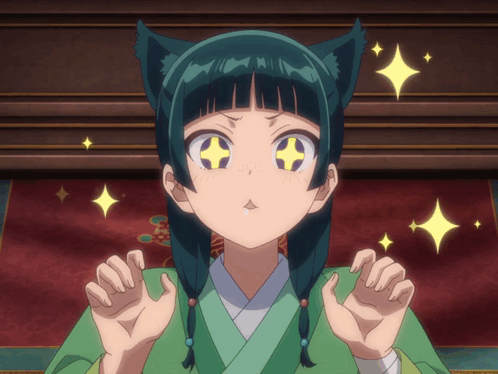 Girl With Cat Ear Making Funny Face GIF