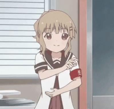 A Girl With A Red Armband On Her Arm That Says ' 生 ' GIF
