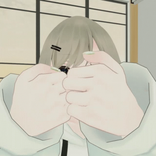 A Girl With A Red Heart On Her Face GIF