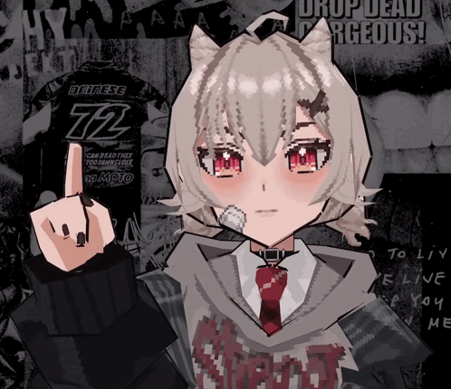 A Girl With A Shirt That Says Dainese On It GIF